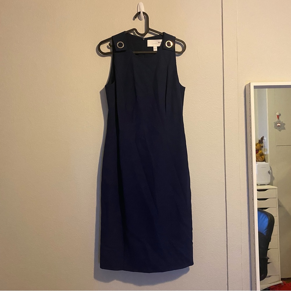 Boss Navy blue Sleeveless dress - Picture 1 of 5